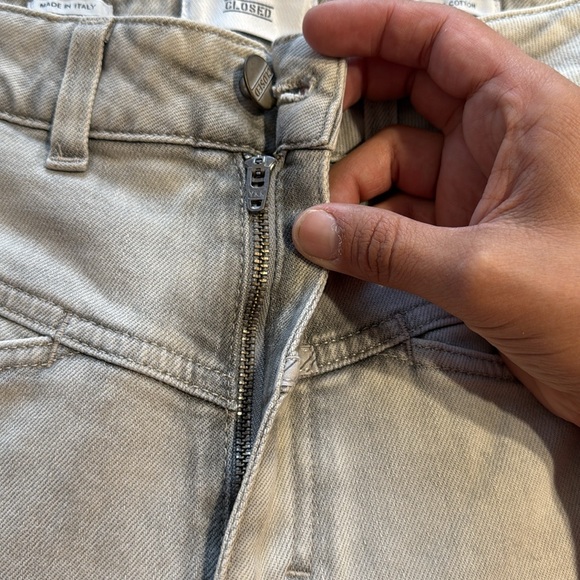 Closed Gray Relaxed Pedal Pusher Jeans Size Small - Picture 14 of 16
